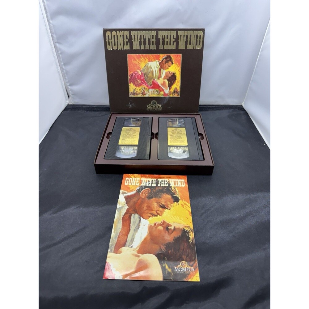 Gone With The Wind VHS Box Set W/ Deluxe Souvenir Program Booklet